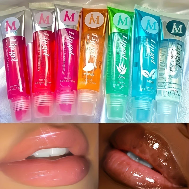 πΏ 6-Piece Moisturizing Lip Glow Oil Set β Botanical Beauty, Glossy Results β¨