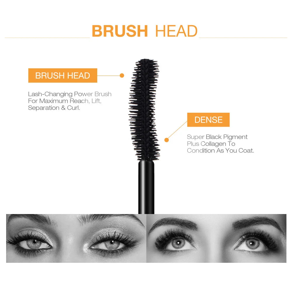 O.TWO.O 3D Gold Tube Mascara – Lengthening, Curling, and Waterproof for All-Day Glam