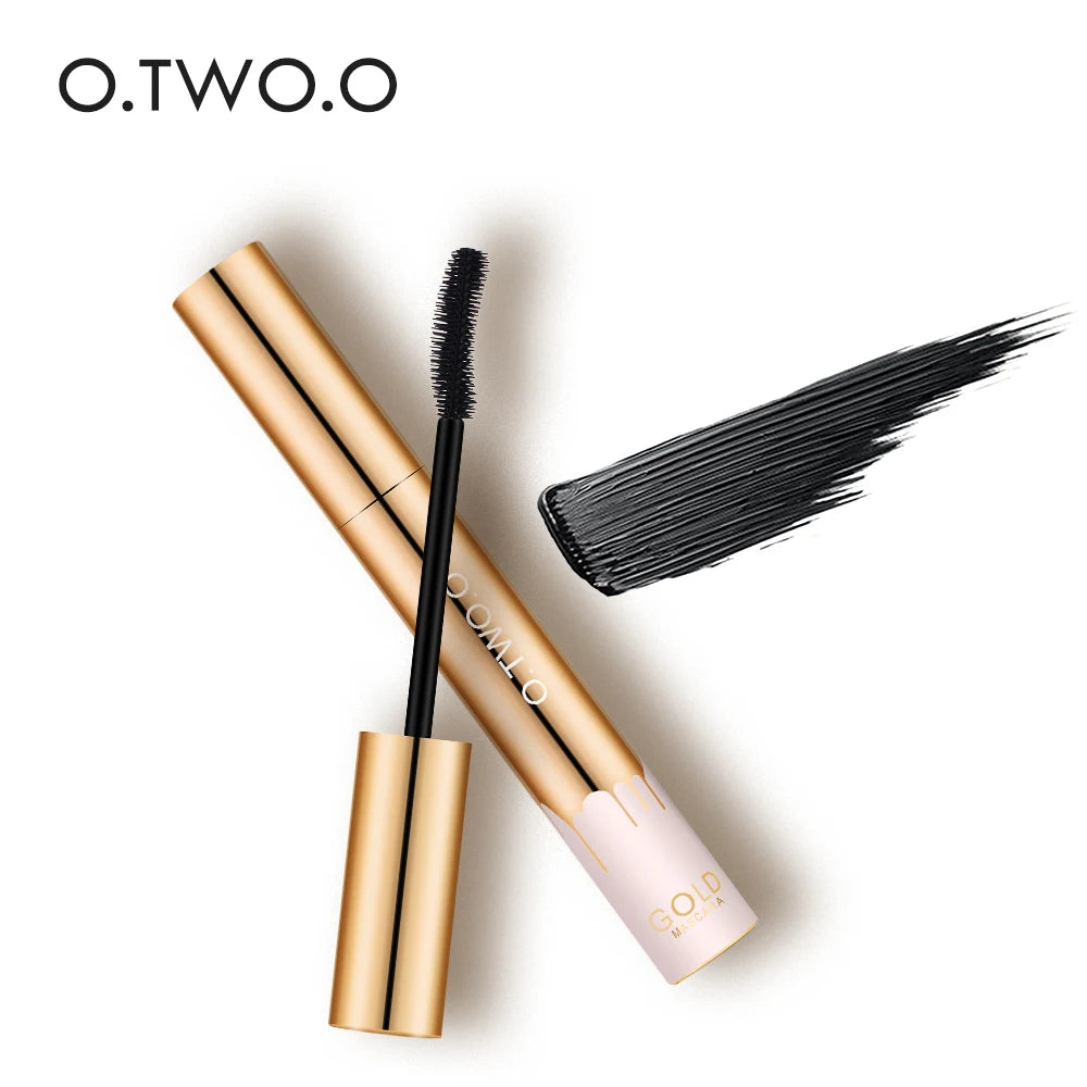 O.TWO.O 3D Gold Tube Mascara – Lengthening, Curling, and Waterproof for All-Day Glam