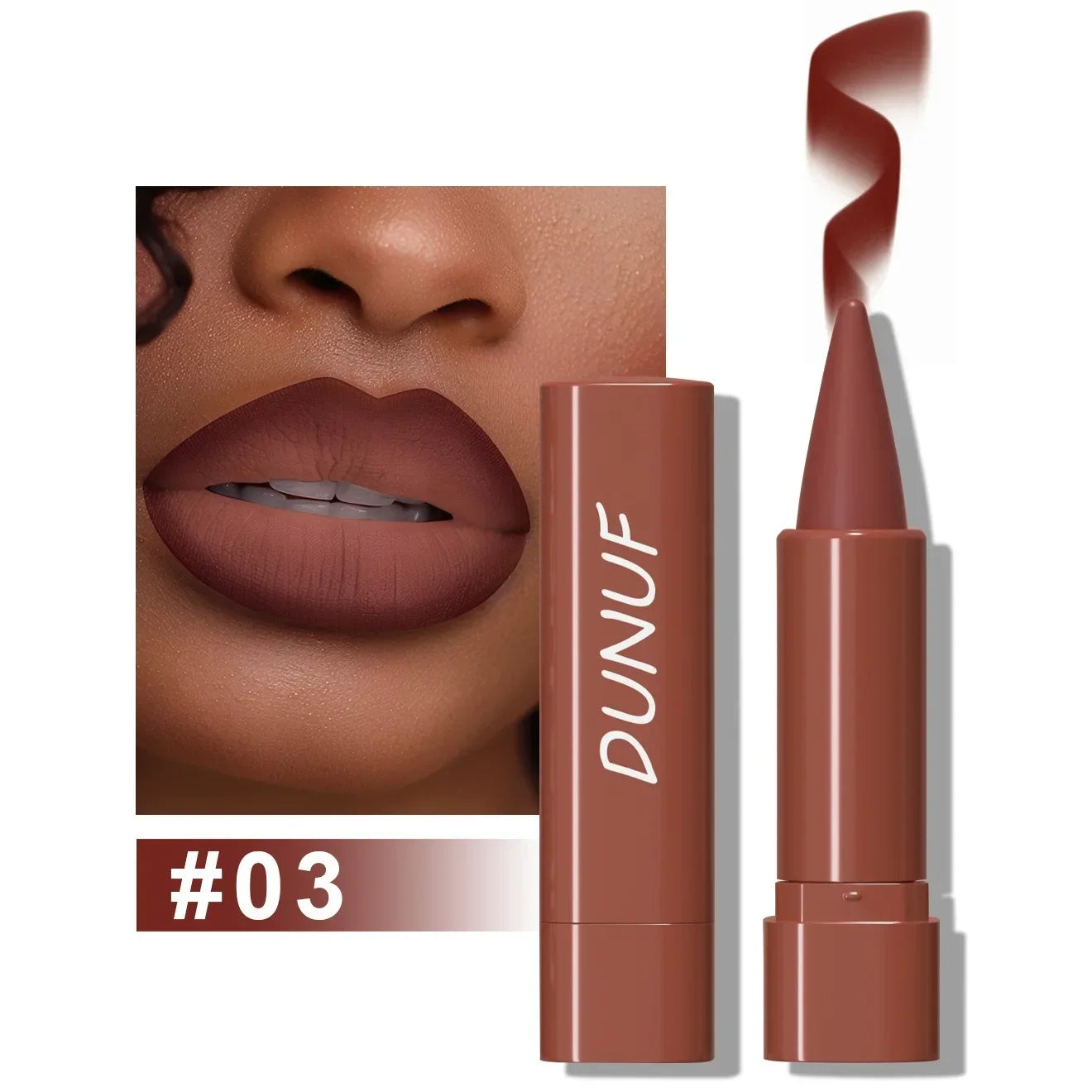 Tapered Gradient Lip Liner Matte Black Brown Velvet Lipstick Waterproof Non-Sticky Contouring Tint Lipliner Crayon Lip Makeup