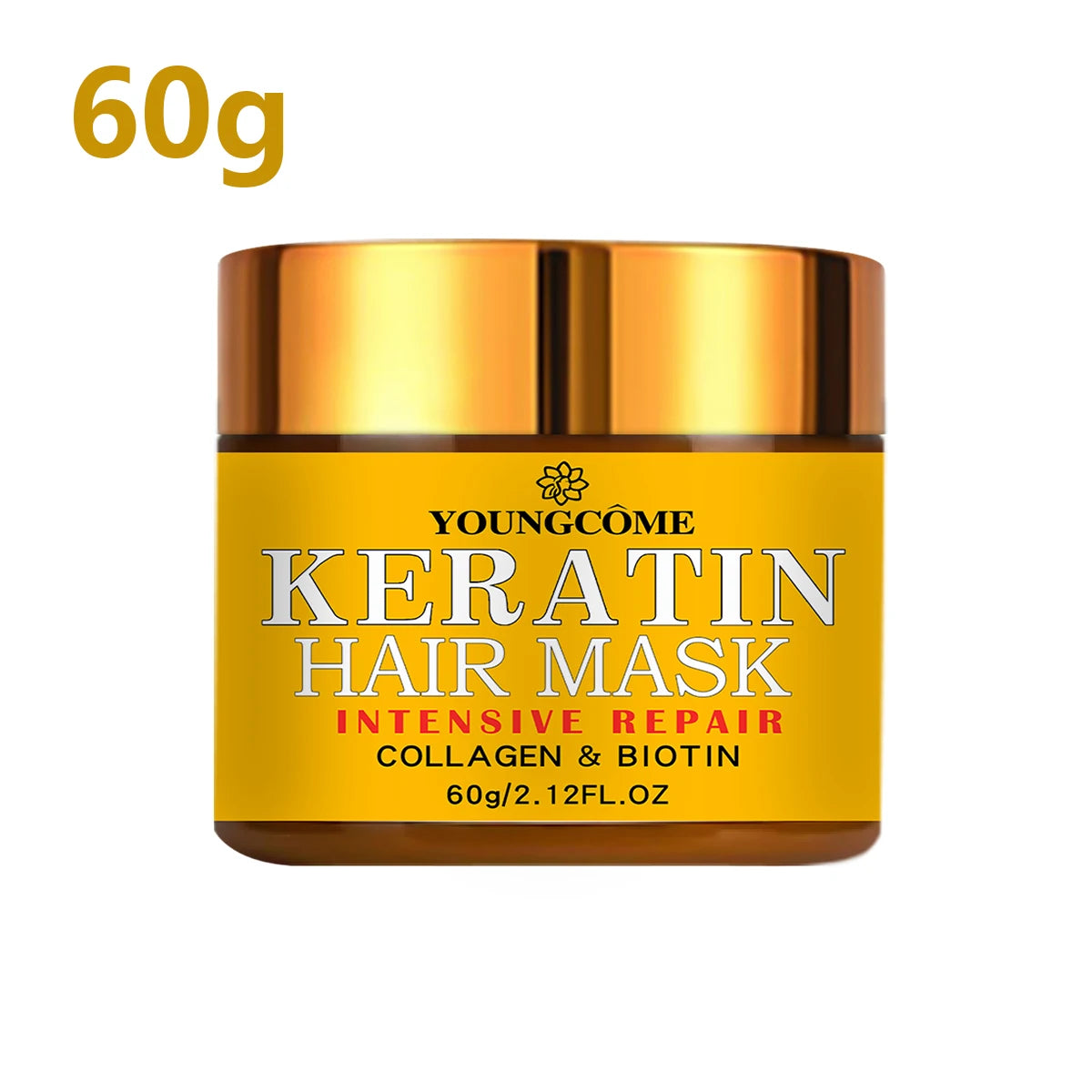 💆♀️ Transform Dry, Damaged Hair – Keratin Repair Mask + Biotin & Collagen | Deep Conditioning Treatment for Frizz-Free, Smooth, Silky Hair