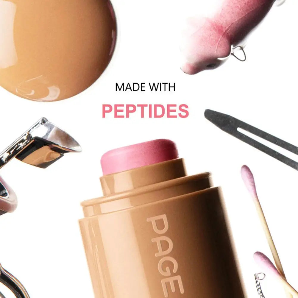 PAGE VINE Pocket Blush Stick β 2-in-1 Lip & Cheek Color | Long-Lasting, Hydrating Cream Blush & Lip Tint with Rich Pigment