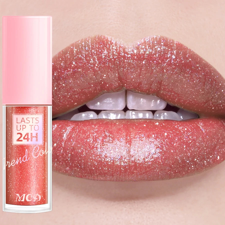 ✨ 18 Colors Glitter Lip Glaze — Shine Bright & Stay Hydrated All Day! 💄💧