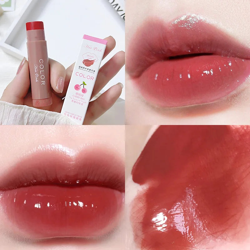 Colored Moisturizing Lip Balm – Nourishing Lipstick for Hydration, Smoothing Lip Lines & Preventing Dryness