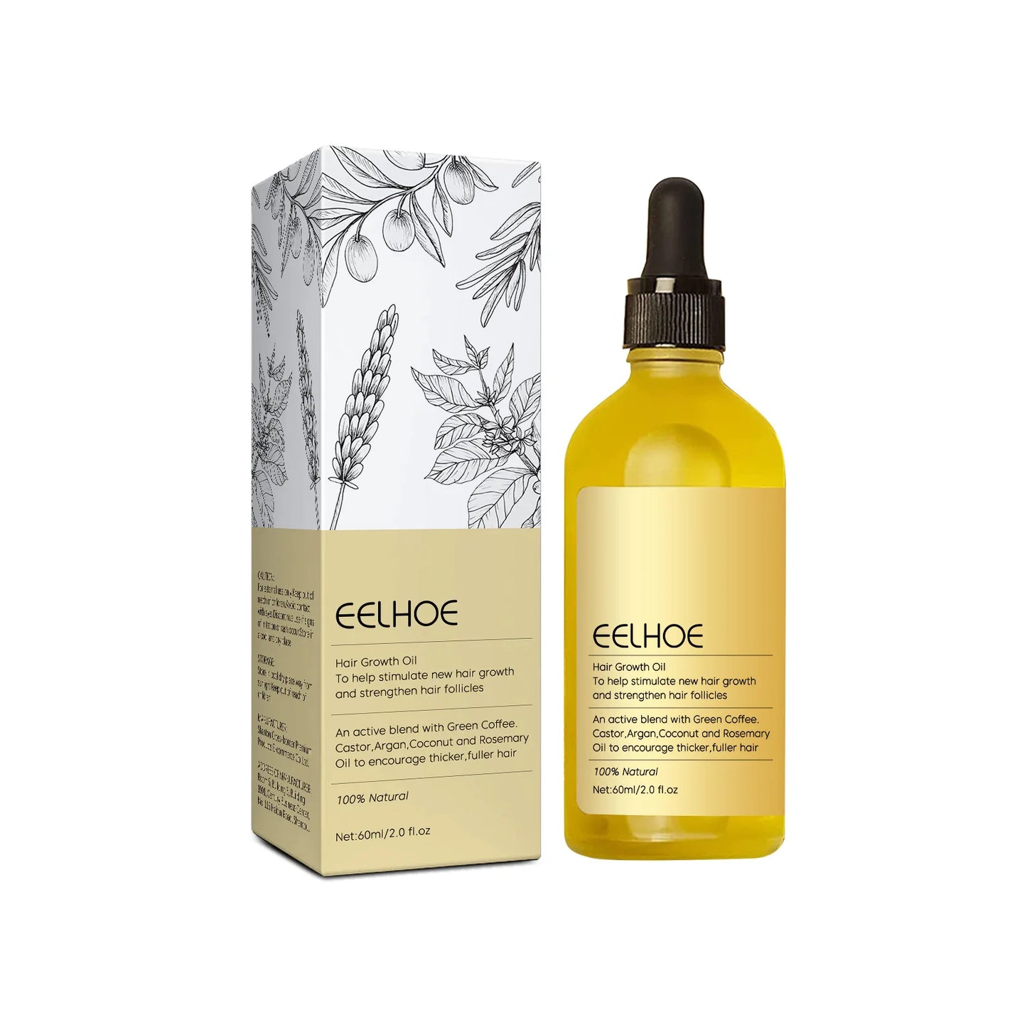 🌿 Regrow Confidence – 60ml Rosemary Hair Growth & Repair Oil | Stops Hair Loss, Revives Damaged Hair, Nourishes Deeply