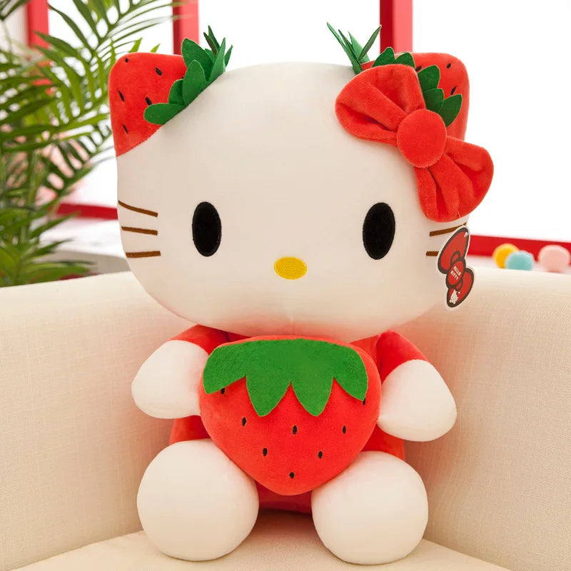 22–45cm Kawaii Hello Kitty Plush – Soft Stuffed Animal Pillow Toy for Kids, Girls, and Collectors