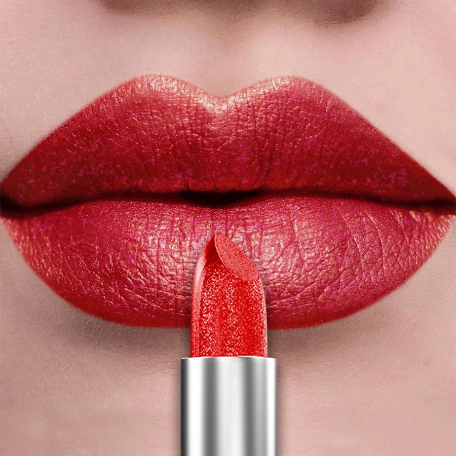 KAFURUX 21 Colors Bold & Intense Glitter Metallic Lipstick