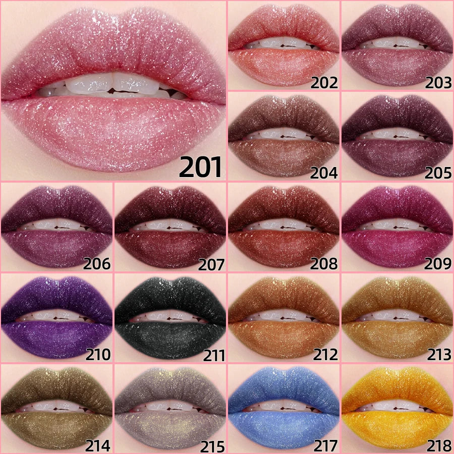 ✨ 18 Colors Glitter Lip Glaze — Shine Bright & Stay Hydrated All Day! 💄💧