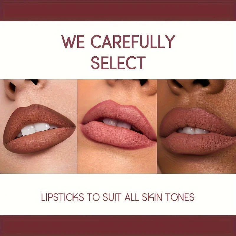 USHA’S 12 Color Matte Lipstick Set – Long-lasting, Waterproof, and Perfectly Paired with Lip Liner for Flawless Lips Every Time 💄💋