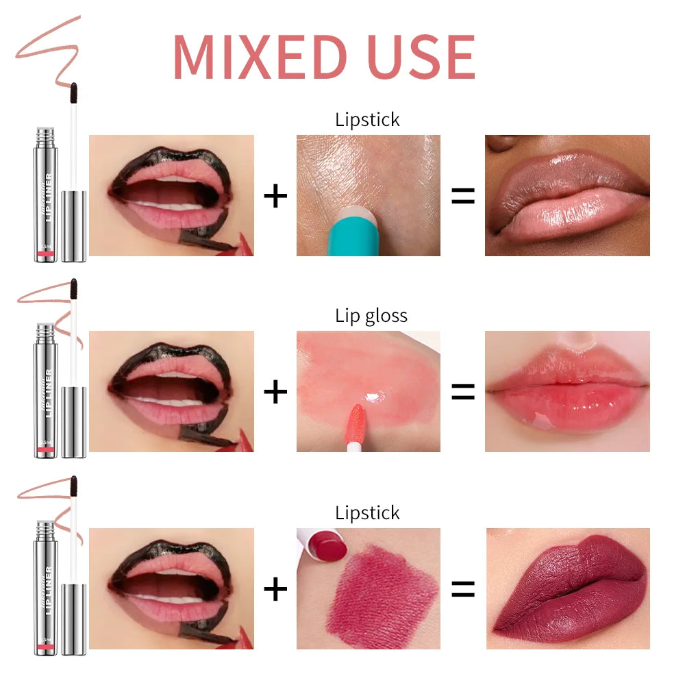 4PCS Peel-Off Tattoo Lip Liner Set β Your Lips, Locked in All Day π