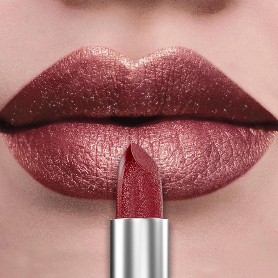KAFURUX 21 Colors Bold & Intense Glitter Metallic Lipstick