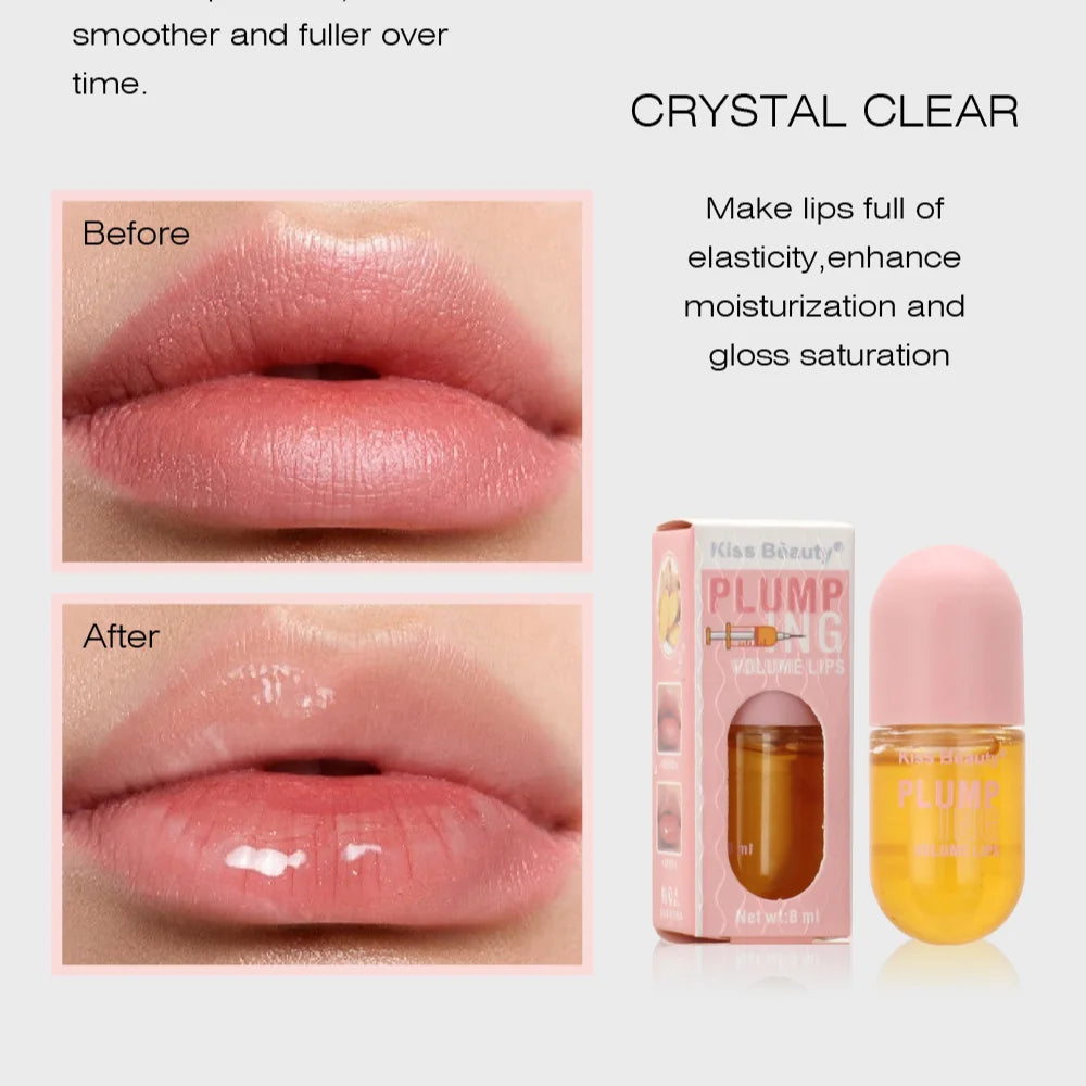 π Long Lasting Lip Plumper Oil β Instant Volumising Lip Serum with Collagen for Sexy, Full Lips β¨ Lipgloss Volume Enhancer π