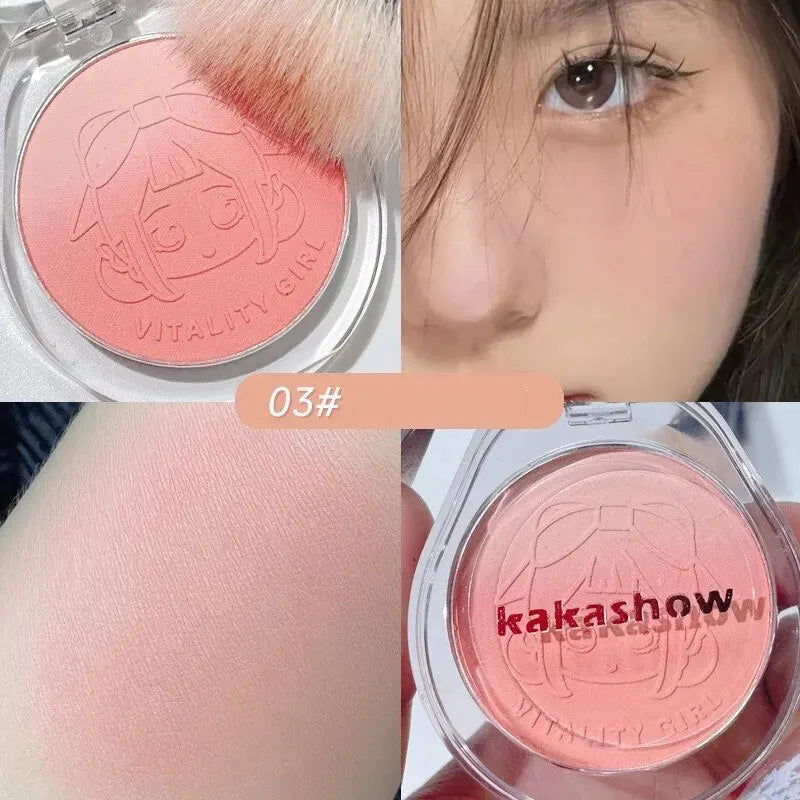 Dual Gradient Blush Highlights – Natural Nude Brightening Cheek Makeup, Purple & Blue Shades