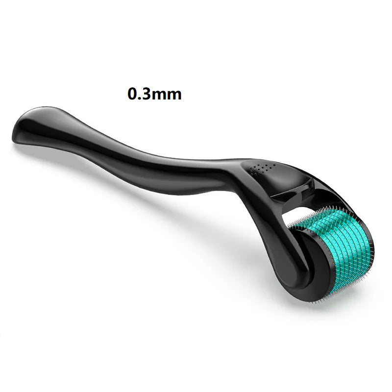 Premium 540 Needle Derma Roller for Face & Beard (0.2mm / 0.25mm / 0.3mm)