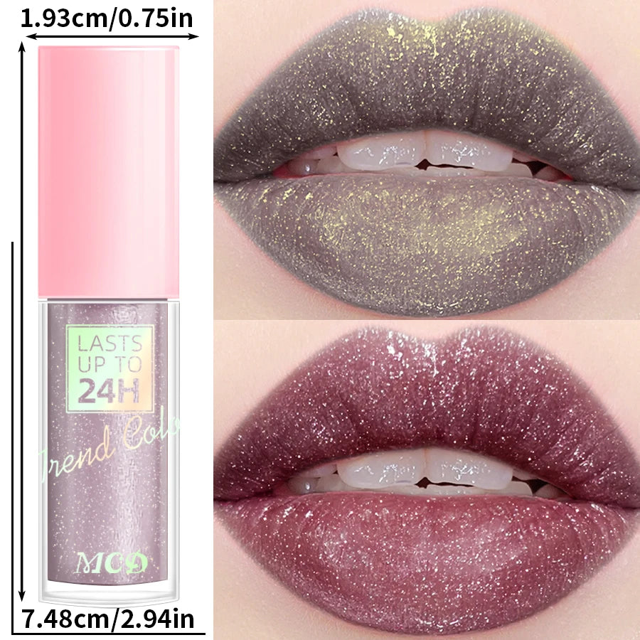 ✨ 18 Colors Glitter Lip Glaze — Shine Bright & Stay Hydrated All Day! 💄💧