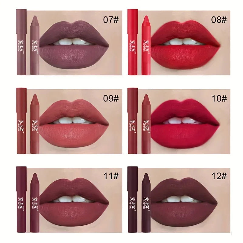 Nude Series Velvet Matte Lipstick Pencil β Waterproof, Long-Lasting, Non-Stick Cup Lip Tint Pen πβ¨