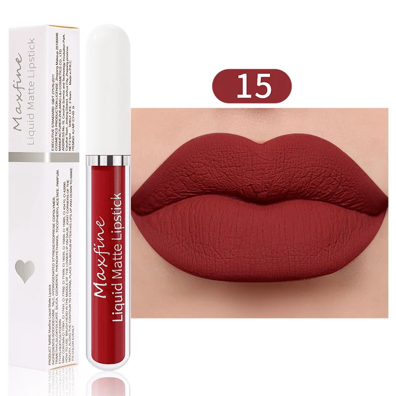 Matte Liquid Lipstick Waterproof Sexy Velvet Lip Glaze β Long-Lasting Moisturizing Lipstick πβ¨