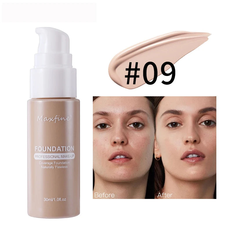 π§ MAXFINE Liquid Foundation β Flawless Coverage, Waterproof Power, and Professional Results in Every Drop