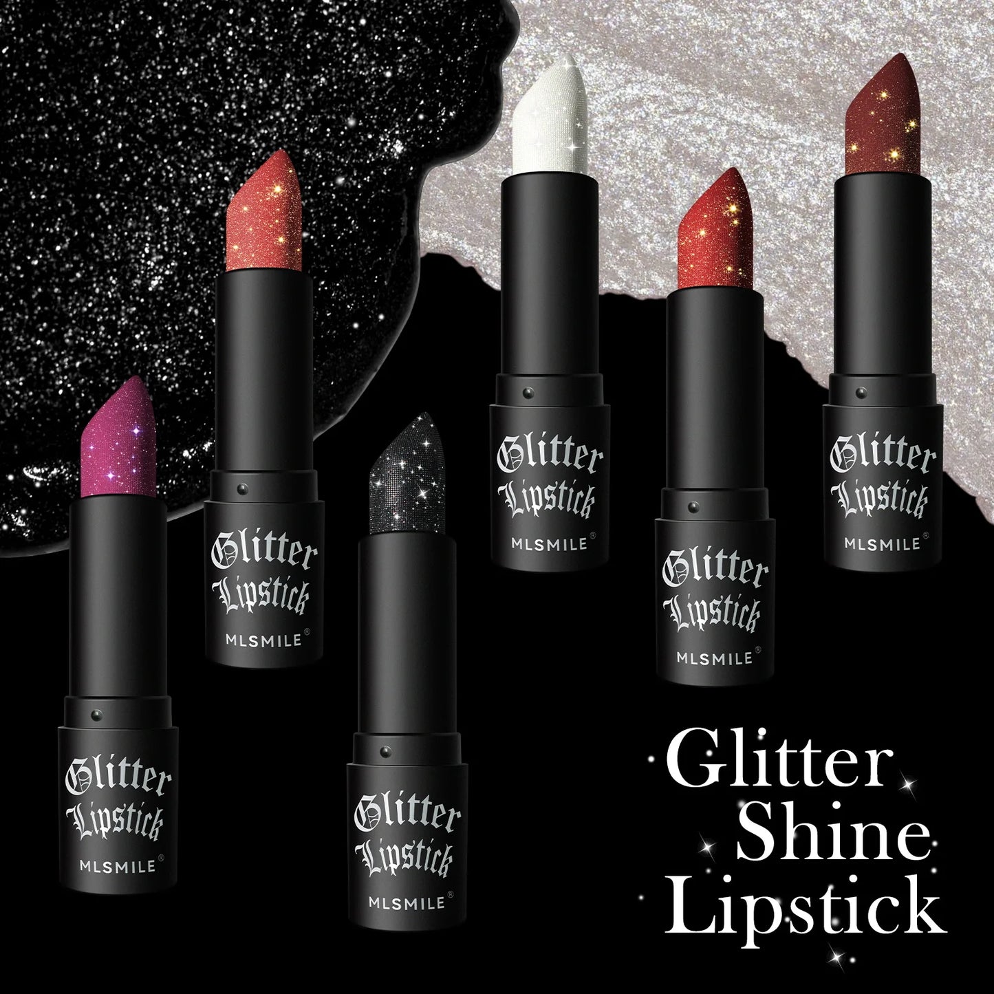 MLSMILE Diamond Matte Lipstick – Bold Color. Haunting Glamour. Unforgettable Impact. 💄🖤