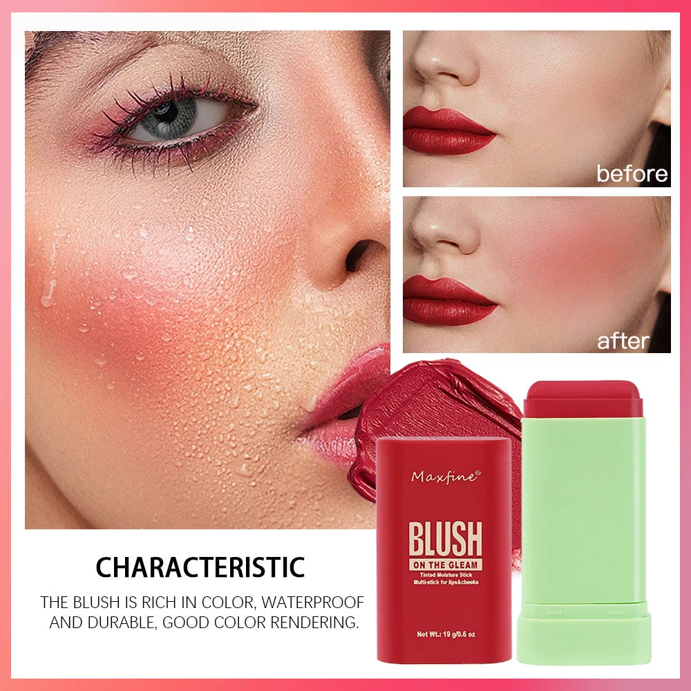 Multi-Functional Blush Stick โ Waterproof, Long-Lasting, Hydrating Cream Color