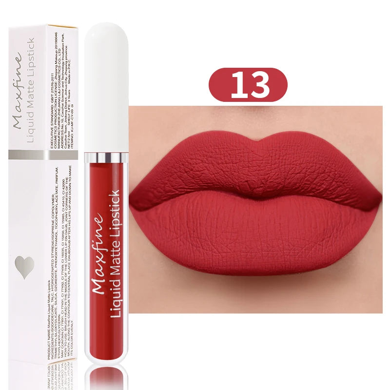 Matte Liquid Lipstick Waterproof Sexy Velvet Lip Glaze β Long-Lasting Moisturizing Lipstick πβ¨