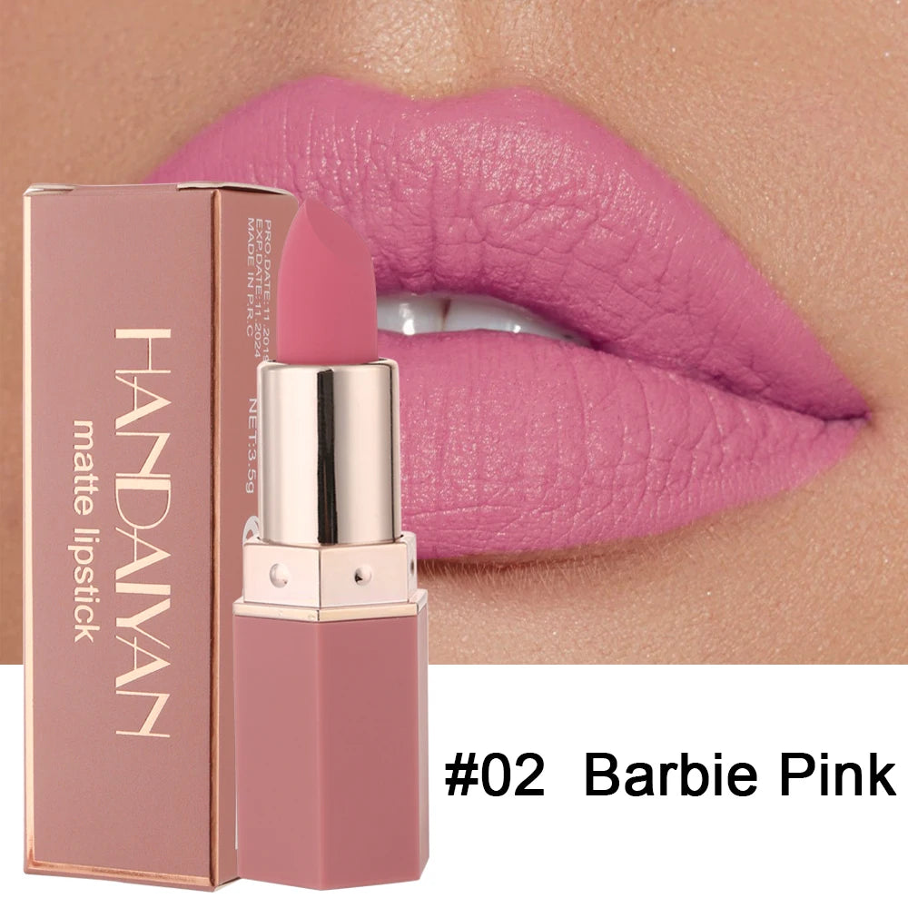 6-Color Matte Lipstick β Non-Fading, Non-Stick Cup, Long-Lasting Velvet Finish π Smooth Matte Lip Color, Waterproof & Smudge-Proof