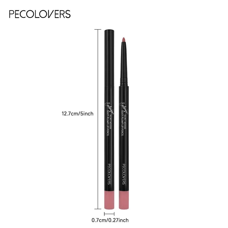 Waterproof Matte Lipliner Pencil – 12 Seductive Shades of Bold, Contoured Perfection That Stay All Day