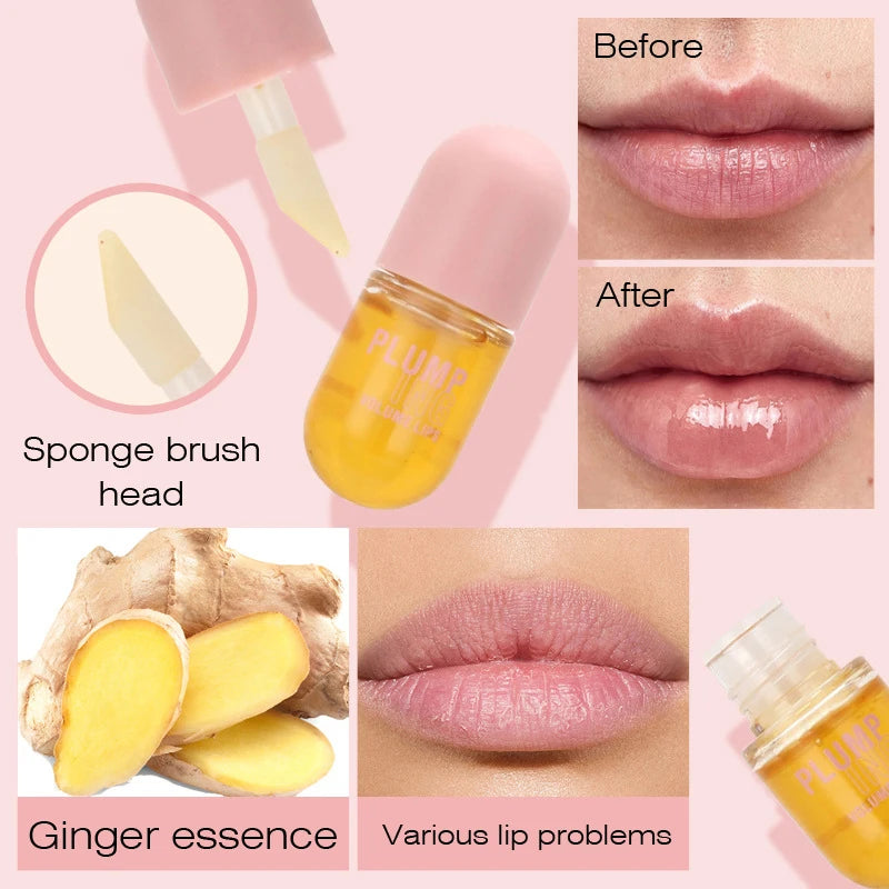 π Long Lasting Lip Plumper Oil β Instant Volumising Lip Serum with Collagen for Sexy, Full Lips β¨ Lipgloss Volume Enhancer π