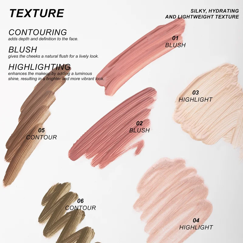 Multifunctional Liquid Blush & Highlight Stick β Silky All-in-One Face Contour, Eye Shadow & Blush | Waterproof & Long-Lasting