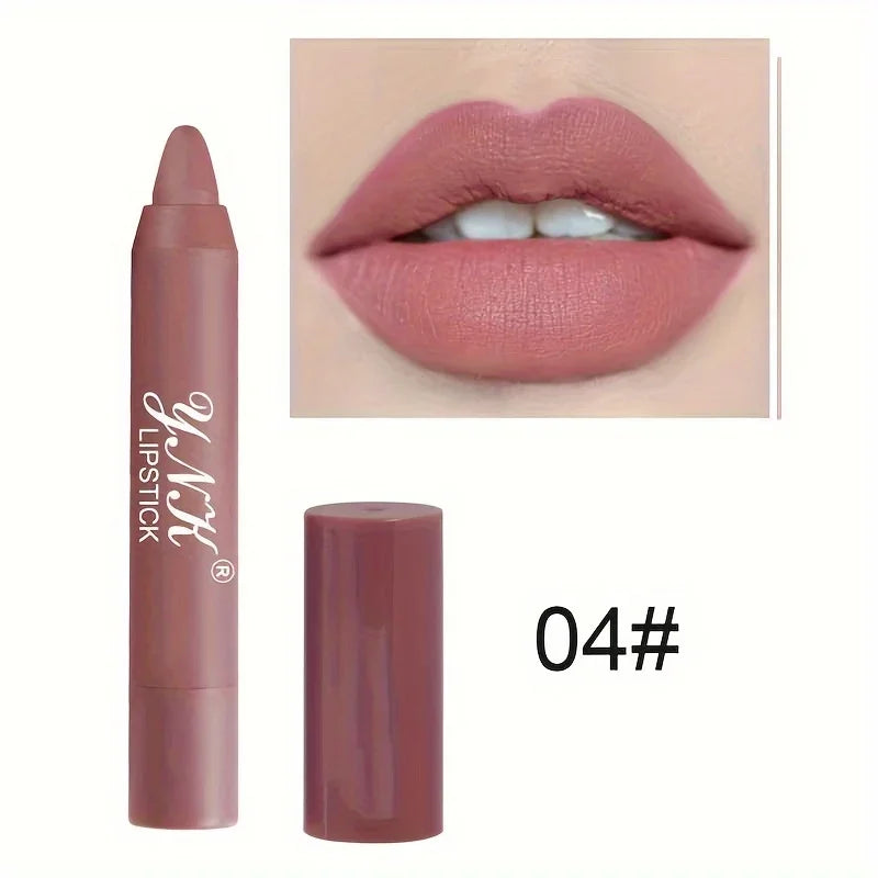 Nude Series Velvet Matte Lipstick Pencil β Waterproof, Long-Lasting, Non-Stick Cup Lip Tint Pen πβ¨