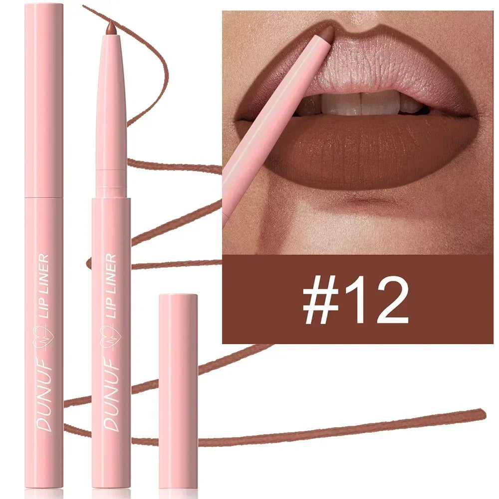 π Tapered Nib Lip Liner Pencil β Matte Red Brown Plumping Lip Stain, Lasting Waterproof Slim Lip Outline Contour Makeup βοΈ