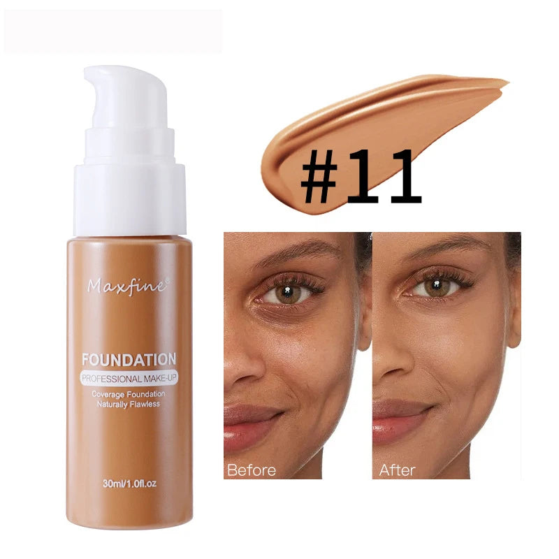 π§ MAXFINE Liquid Foundation β Flawless Coverage, Waterproof Power, and Professional Results in Every Drop