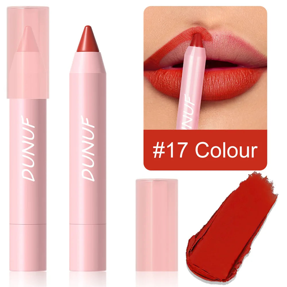 π DUNUF 18-Color Lipstick Pencil β Define. Enhance. Seduce. π