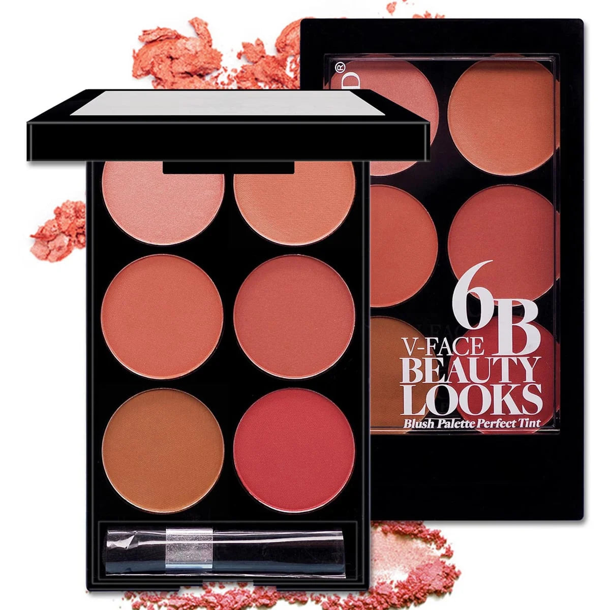 6-Color Blush & Contour Palette β Matte & Pearlescent Powder Makeup for a Sculpted, Radiant Look