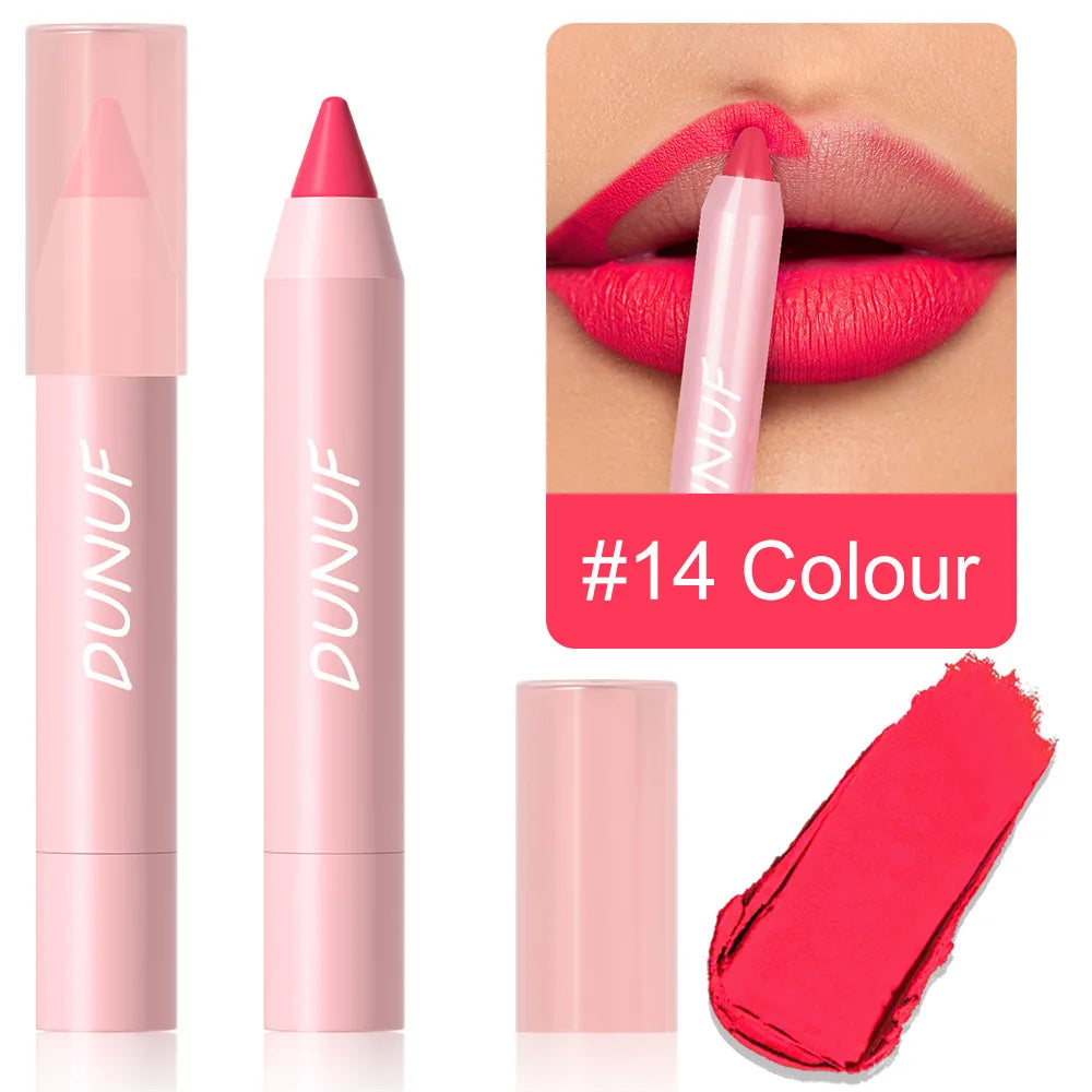 π DUNUF 18-Color Lipstick Pencil β Define. Enhance. Seduce. π