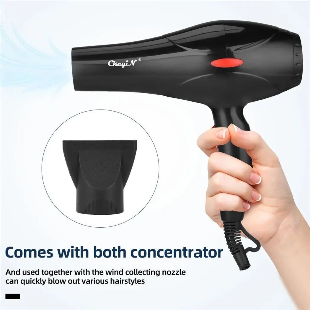 🔥 CkeyiN 1600W Ionic Hair Dryer – Salon-Grade Blow Dryer with Hot/Cold Settings, Diffuser & Concentrator | Tame Frizz, Lock in Shine, Reveal Stunning Hair Daily
