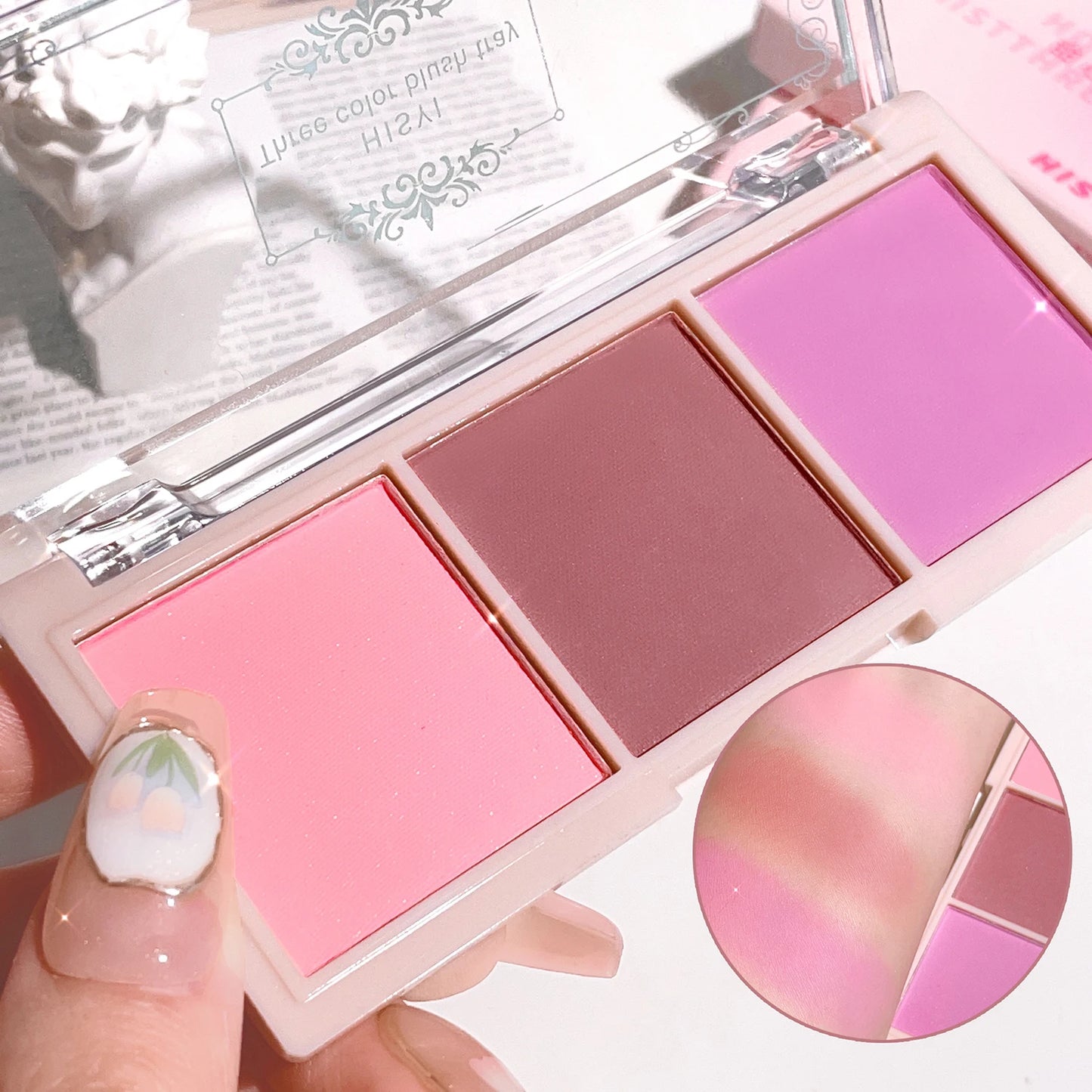 HISYI Three-Color Blush — Unlock Radiant, Natural Beauty Instantly