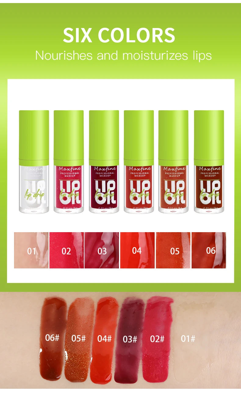 π MAXFINE 6-Tone Moisturizing Luminous Lip Gloss β Shine Bright, Stay Hydrated! β¨π§