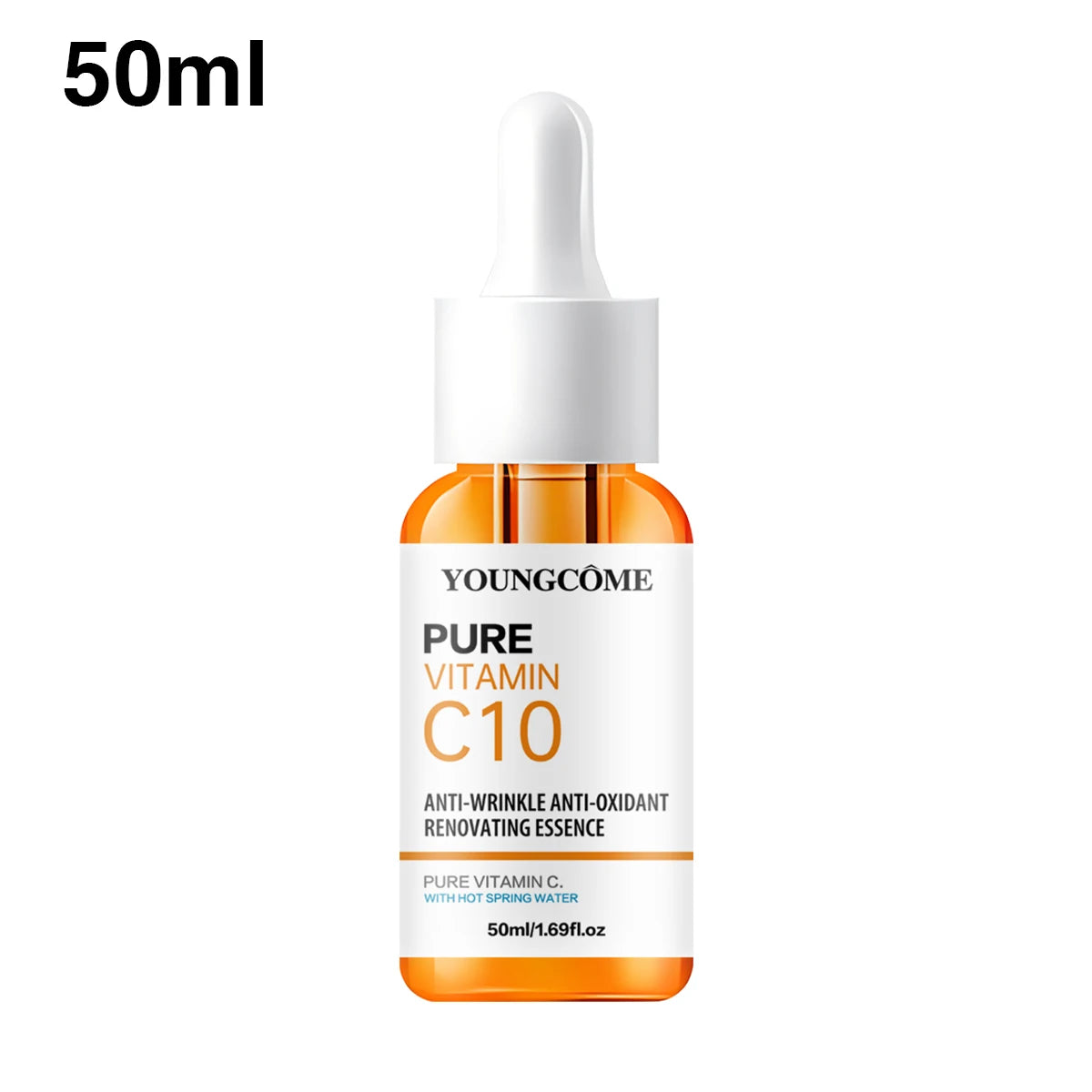 🌞 Vitamin C Glow Serum – Hyaluronic Acid + Dark Spot Corrector | Brightens, Fades Fine Lines & Hydrates Dull Skin | 10ml