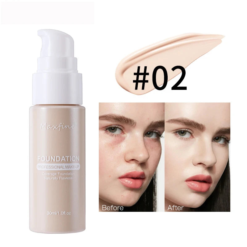 π§ MAXFINE Liquid Foundation β Flawless Coverage, Waterproof Power, and Professional Results in Every Drop