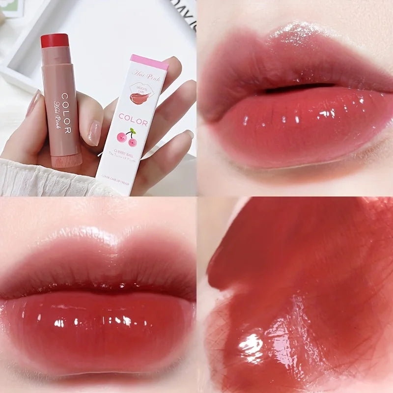 Colored Moisturizing Lip Balm – Nourishing Lipstick for Hydration, Smoothing Lip Lines & Preventing Dryness