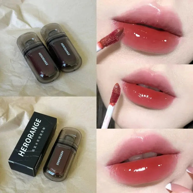 ❄️ HERORANGE HR564 Enveloping Ice Night Mirror Lip Glaze