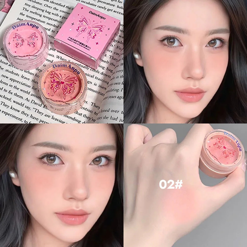 Airy Blush Clay Pigmented Powdery Cream Blusher DaimAnpu – Long-Lasting Matte Girlish Color for a Tender, Uplifting Look