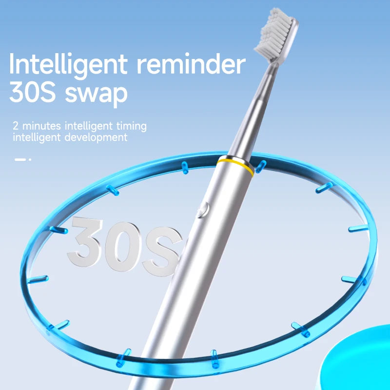 Electric Toothbrush Mental Thin Brush Body Specially for Women Pure Wisdom Beauty Soft DuPont Bristle