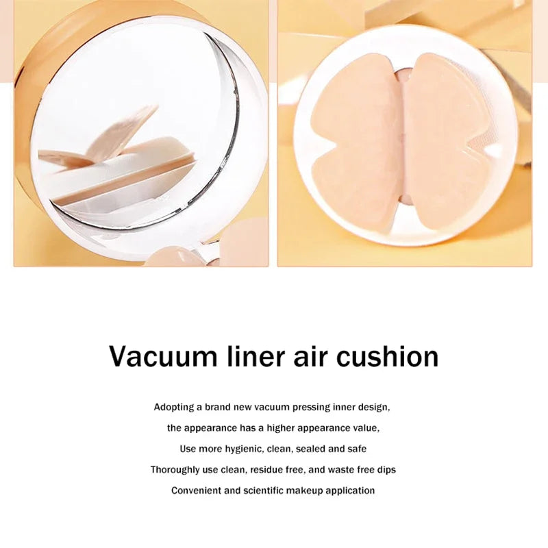 ✨ Air Cushion BB Cream with Butterfly Puff – Flawless, Poreless, Radiant Skin in Seconds