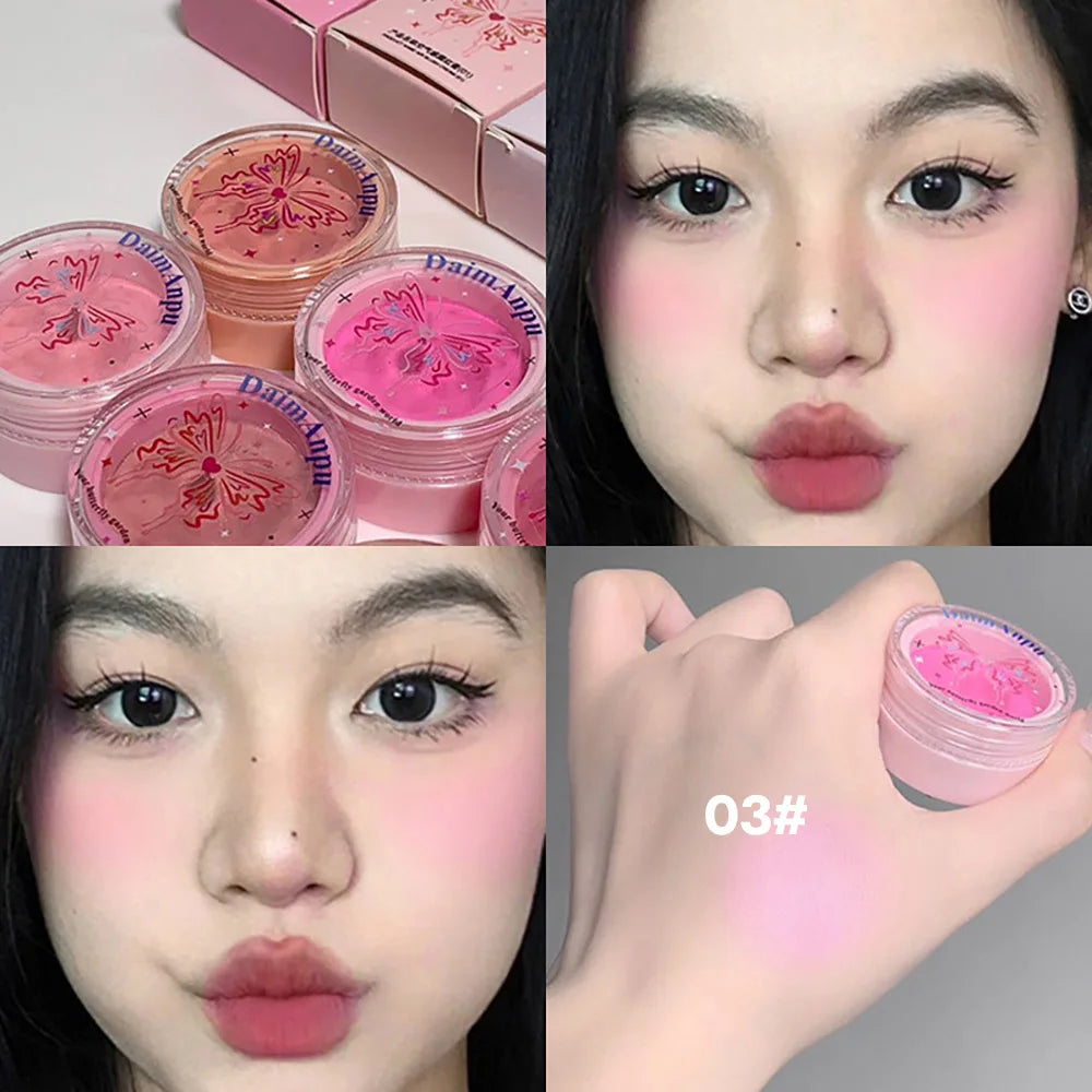Airy Blush Clay Pigmented Powdery Cream Blusher DaimAnpu – Long-Lasting Matte Girlish Color for a Tender, Uplifting Look