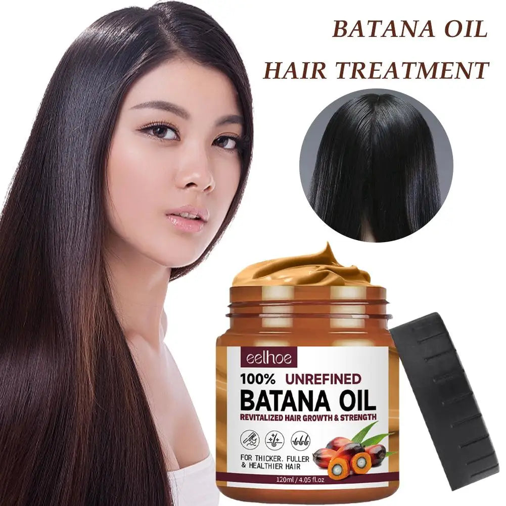 🔥 100% Pure Batana Hair Revival Oil – Deep Nourishment, Fast Growth, Anti-Breakage, and Silky Shine (120ml)
