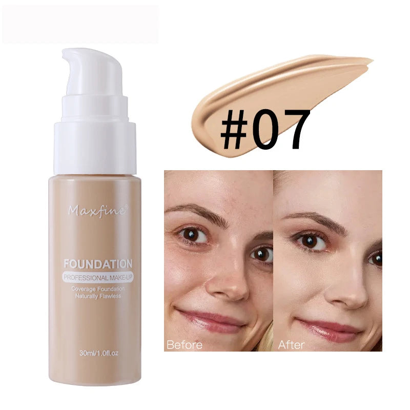 π§ MAXFINE Liquid Foundation β Flawless Coverage, Waterproof Power, and Professional Results in Every Drop