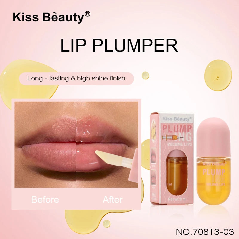 π Long Lasting Lip Plumper Oil β Instant Volumising Lip Serum with Collagen for Sexy, Full Lips β¨ Lipgloss Volume Enhancer π