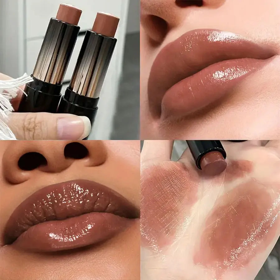 Lipstick Red Brown Waterproof Moisturizing Mirror Lipstick – Your Ultimate Natural, Long-Lasting Glow 💄✨